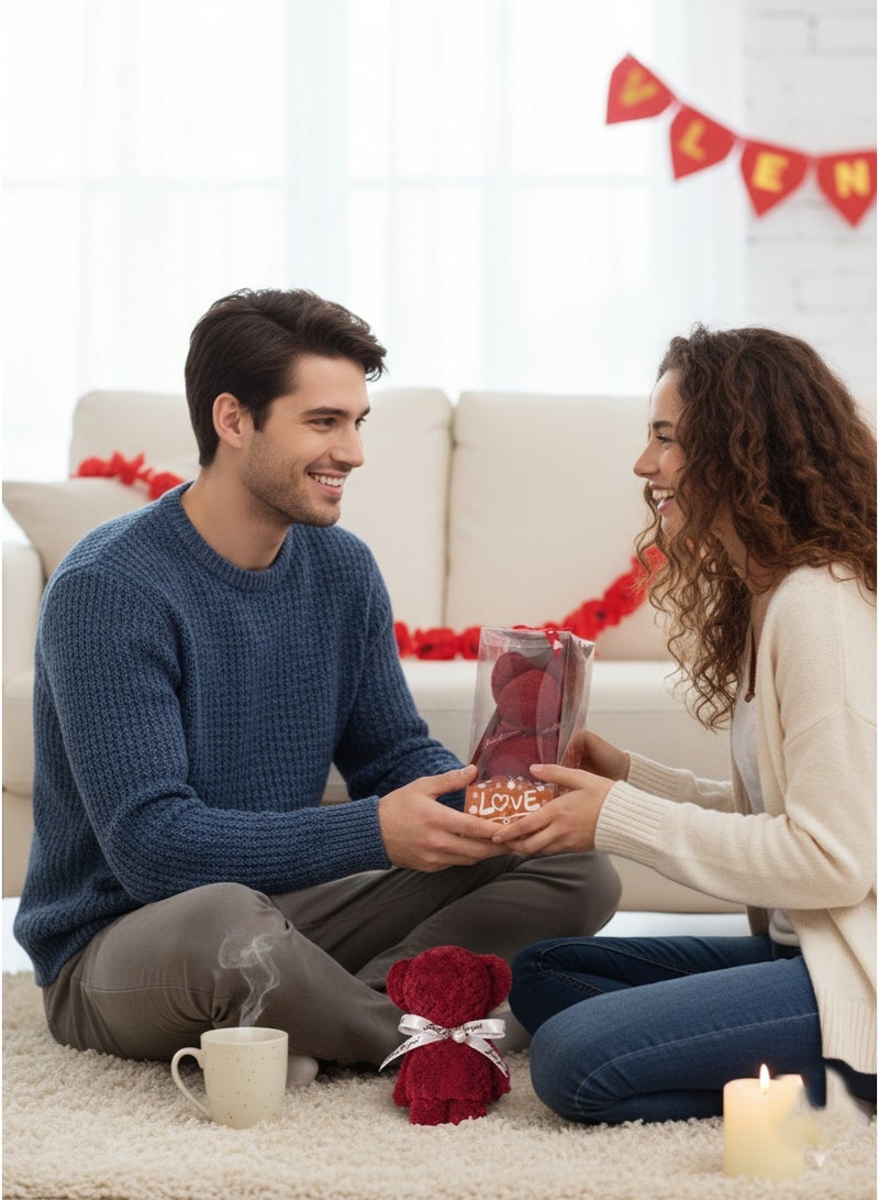 Toyland Love Teddy Bear Soft Toy Gift Box | Plush Stuffed Toy Pack for Valentine Day & Special Occasions |Assorted model - Image 2